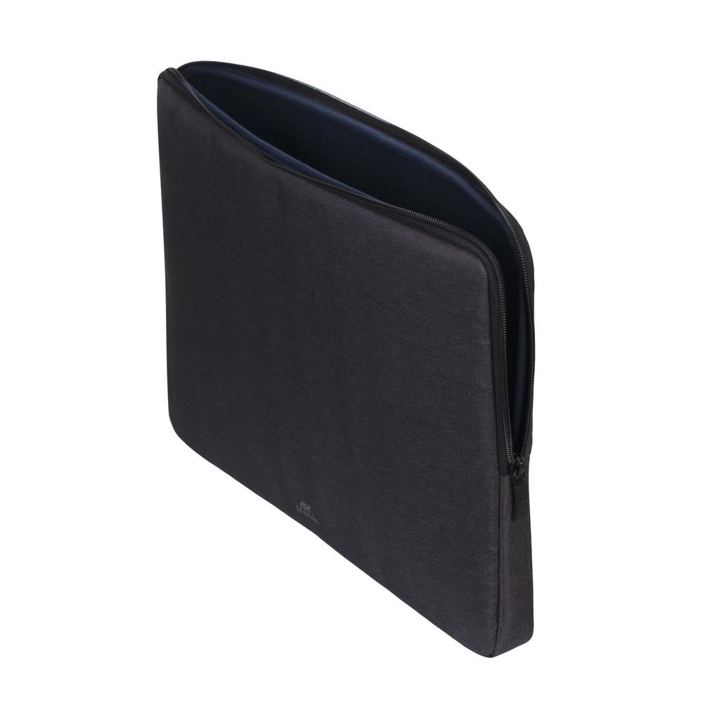 237f664f-e70b-4ce6-bfca-7ce10b5d807d Dėklas NB Sleeve Suzuka 15.6" juodas, matomas iš šono su užtrauktuku