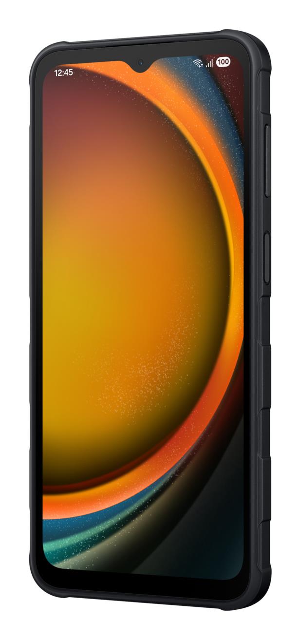 2391ec61-05de-4e24-8e65-c03c0eee06f0 SAMSUNG Galaxy XCover 7 Pro šoninis vaizdas, rodo mygtukus ir jungtis