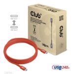 USB-C į USB-C laidas 4m, PD 240W, USB-IF sertifikuotas