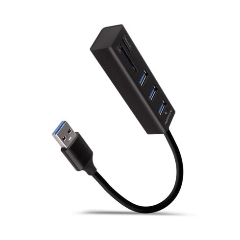 I/O HUB AXAGON HMA-CR3A su USB 3.2 ir SD/microSD kortelių skaitytuvu