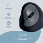 MOUSE USB OPTICAL WRL/LEFT BLACK RGOHEWLL R-GO TOOLS