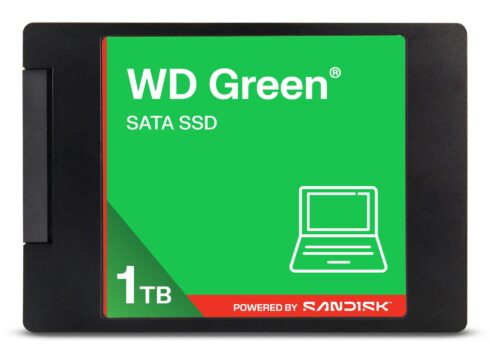 SSD WESTERN DIGITAL Green 1TB su 3D NAND ir 545 MBytes/sec skaitymo greičiu