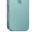 Apple iPhone 16 128GB Teal, vaizdas iš šono su ekrano apžvalga