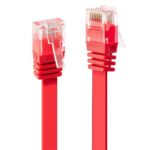 Cat.6 U/UTP tinklo kabelis 3m raudonas, RJ45 jungtys