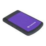 Išorinis HDD TRANSCEND StoreJet 4TB, violetinis, matomas iš šono