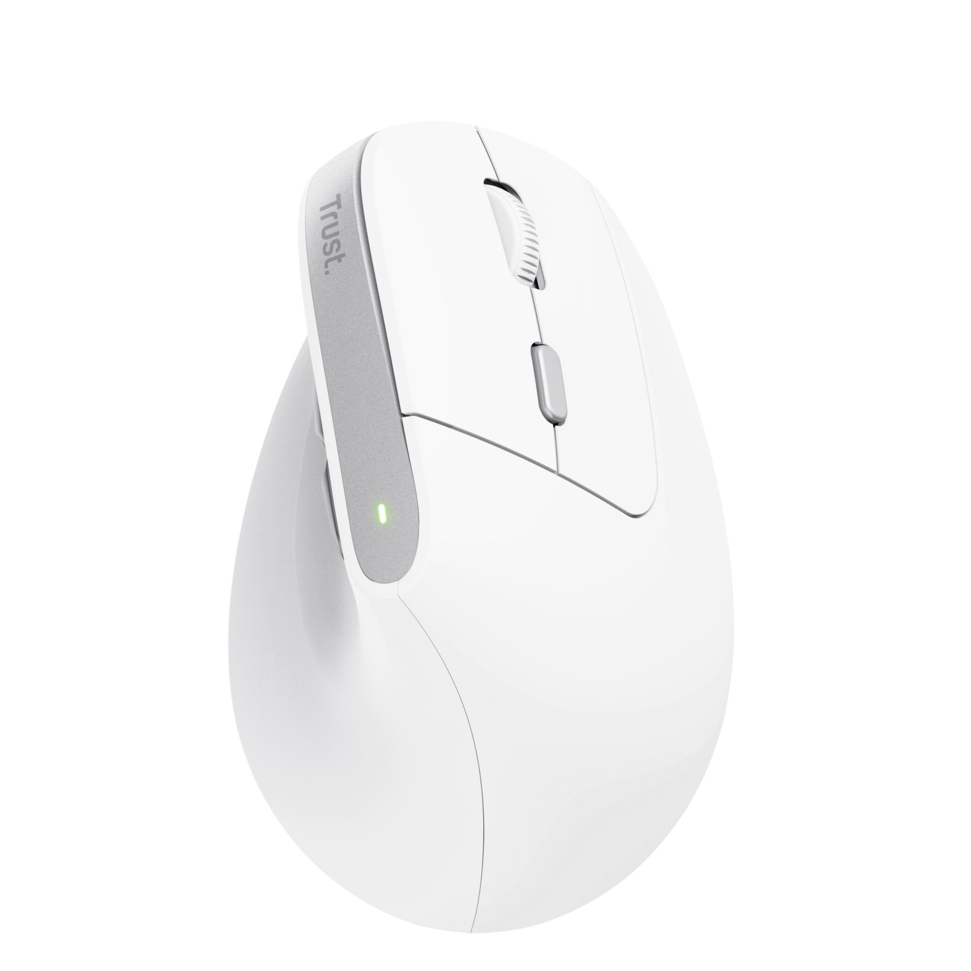 29c38e75-d951-43f6-a7e5-9f760b0531f5 MOUSE USB OPTICAL WRL BAYO II/ERGO WHT 25398 TRUST