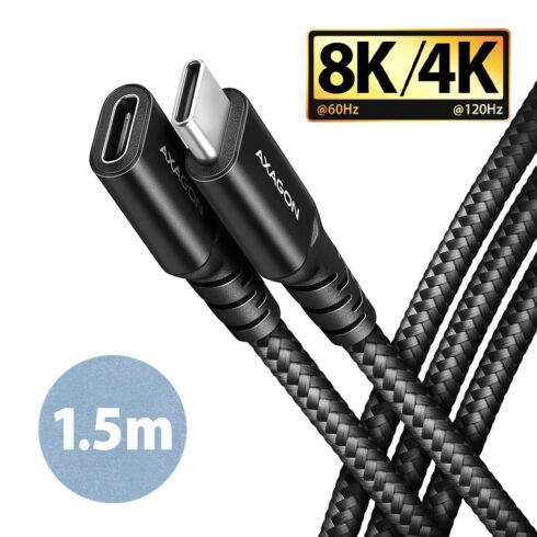 USB-C pratęsimo laidas 1.5m, 20Gbps greitis