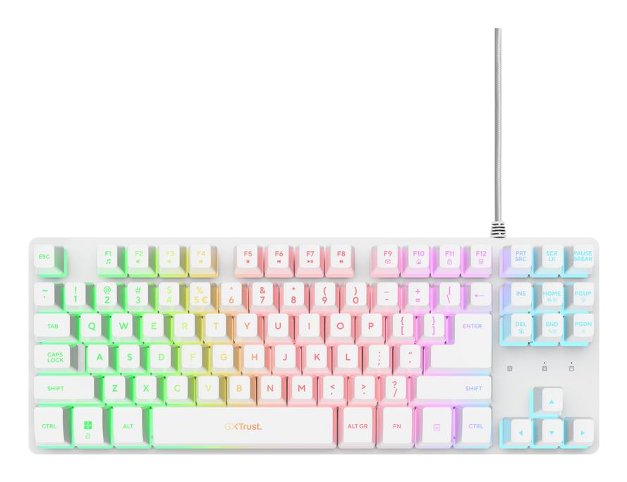 2a696223-3426-4816-a6b9-90a3016ce1e2 KEYBOARD USB GXT 833W THADO/TKL ENG WHITE 25894 TRUST