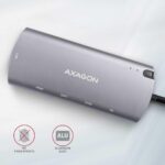 I/O HUB USB-C 6IN1 SATA M.2/0.18M HMC-6M2 AXAGON