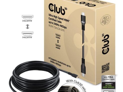 CABLE HDMI 7.5M/M/M CAC-1378 CLUB3D