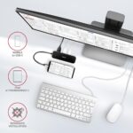 I/O HUB USB-C 6IN1/0.2M HMC-6GL AXAGON