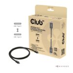 USB-C į USB-C laidas 1.2m, 80Gbps sertifikuotas