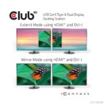 Dokų stotis CSV-3242HD, matoma iš šono, su prijungtais USB įrenginiais