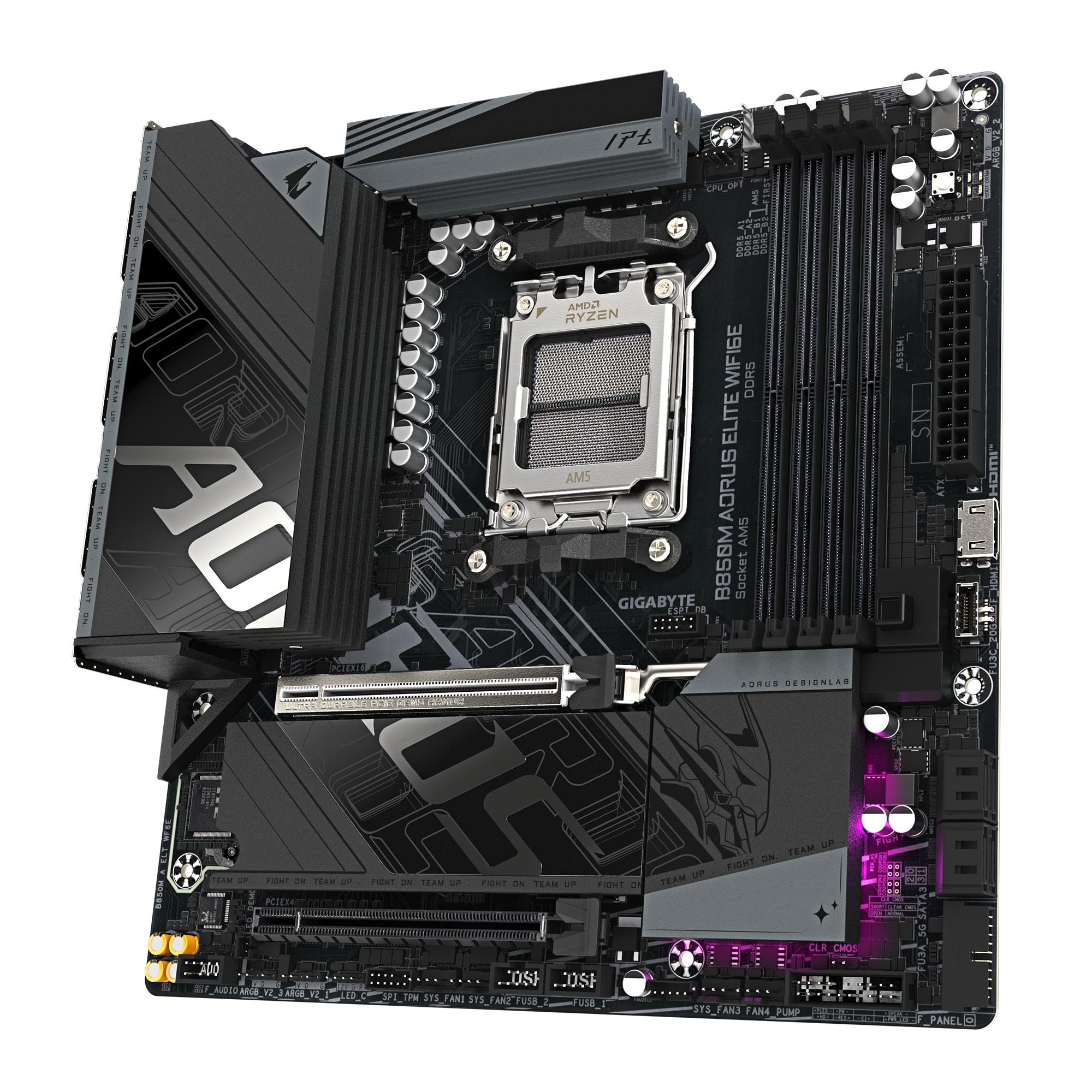 2dcbbff7-54a1-4d4e-ad96-fce9ce242598 Mainboard GIGABYTE AMD B850 SAM5 Micro-ATX Memory DDR5 Memory slots 4 B850MAELTWF6E1.1