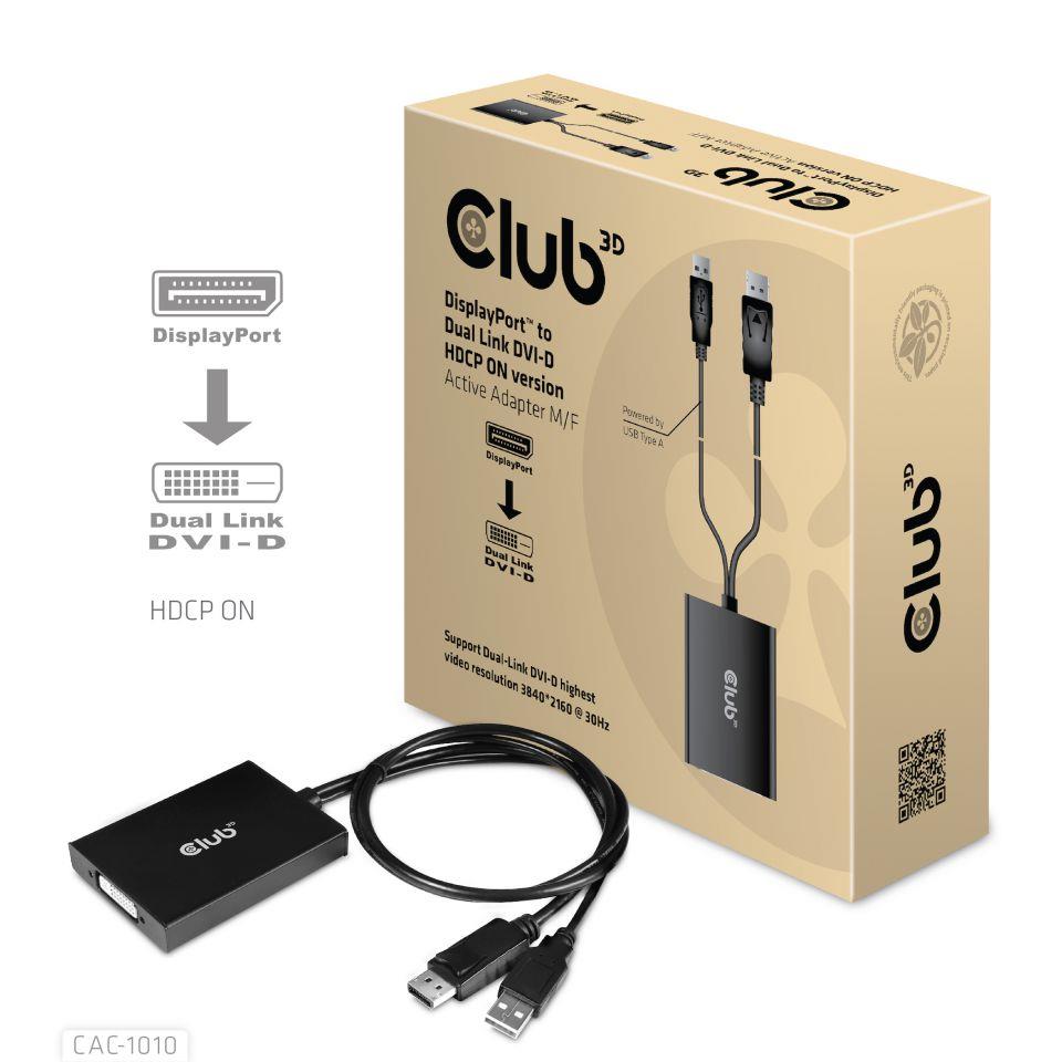 2ea238c7-6f58-4967-8e6a-0d1698ff9614 I/O adapteris Club 3D CAC-1010, DisplayPort į Dual Link DVI-D