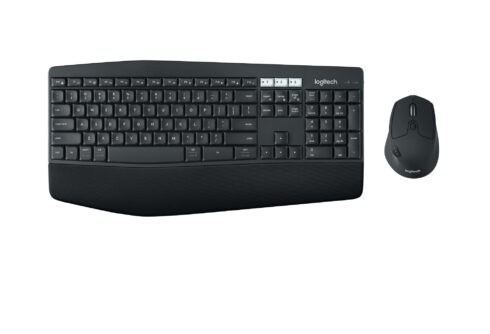 Klaviatūra Logitech MK850 su ergonominiu dizainu ir tyliais klavišais