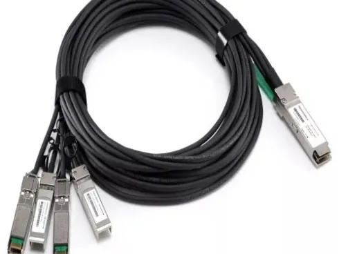 Dell Networking 40GbE (QSFP+) to 4x10GbE SFP+ Passive Copper Breakout Cable, 0.5M, Customer Kit | Dell