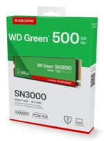 SSD WESTERN DIGITAL Green 500GB M.2 PCIe Gen4 NVMe Write speed 4100 MBytes/sec Read speed 5000 MBytes/sec 2.3mm TBW 100 TB WDS500G4G0E