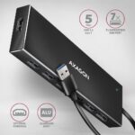 I/O HUB USB3.2 7PORT FLAT/1M HUE-F7A AXAGON