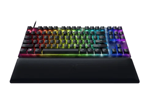 Razer | Huntsman V2 Tenkeyless | Black | Gaming keyboard | Wired | Optical Gaming Keyboard | RGB LED light | US | Clicky Purple Switch