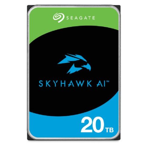HDD SEAGATE SkyHawk AI 20TB su 256 MB talpa ir 7200 rpm greičiu