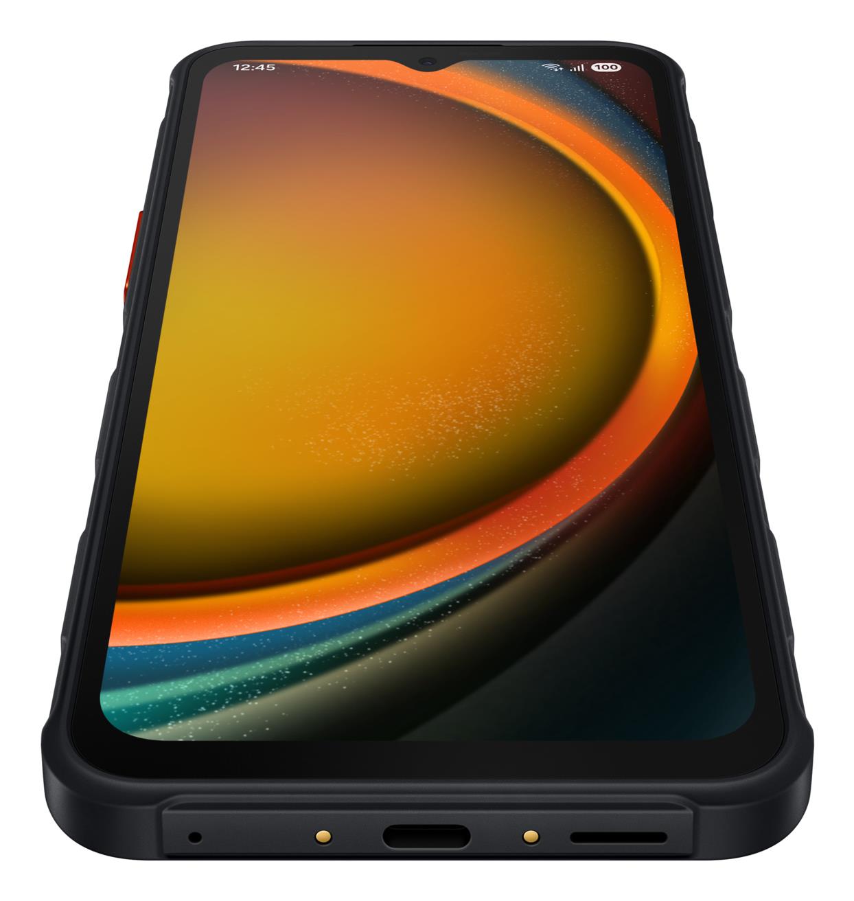 3667e1e1-c023-4ccb-a59b-98c38ec1c868 Samsung Galaxy XCover 7 Pro šoninis vaizdas, rodo mygtukus ir jungtis
