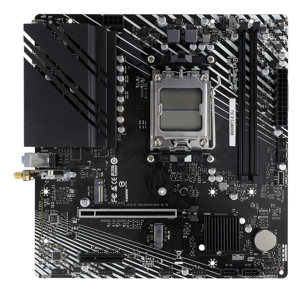 36a706a3-3864-434c-960d-c6d03f54444a BIOSTAR B850MT2-EDJ Micro-ATX motininė plokštė su AMD B850 chipsetu