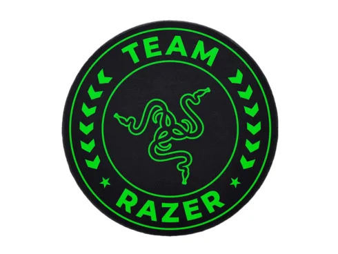 Razer Team Razer Floor Mat 100% Recycled Polyester Velvet/100% Recycled Non-woven Fabric | Floor Rug | Black/Green