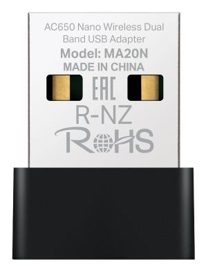 WRL ADAPTER MA20N su 650 Mbps greičiu ir dual band palaikymu