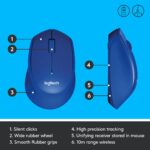 MOUSE USB OPTICAL WRL M330/SILENT BL 910-004910 LOGITECH