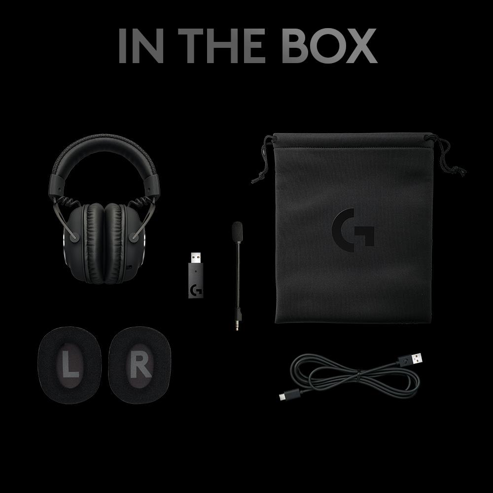 385cfb73-d98f-4fa8-8e57-7ec3be2caa4a HEADSET GAMING G PRO X WRL/BLACK 981-000907 LOGITECH