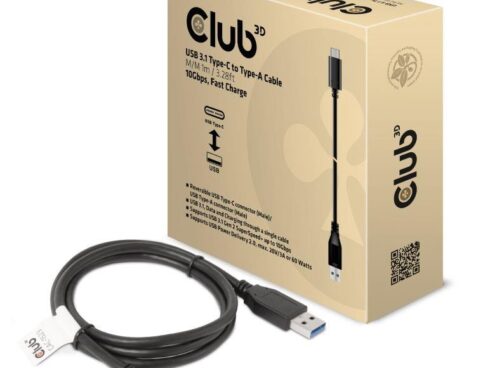CABLE USB-C TO USB3.1 1M/M/M CAC-1523 CLUB3D
