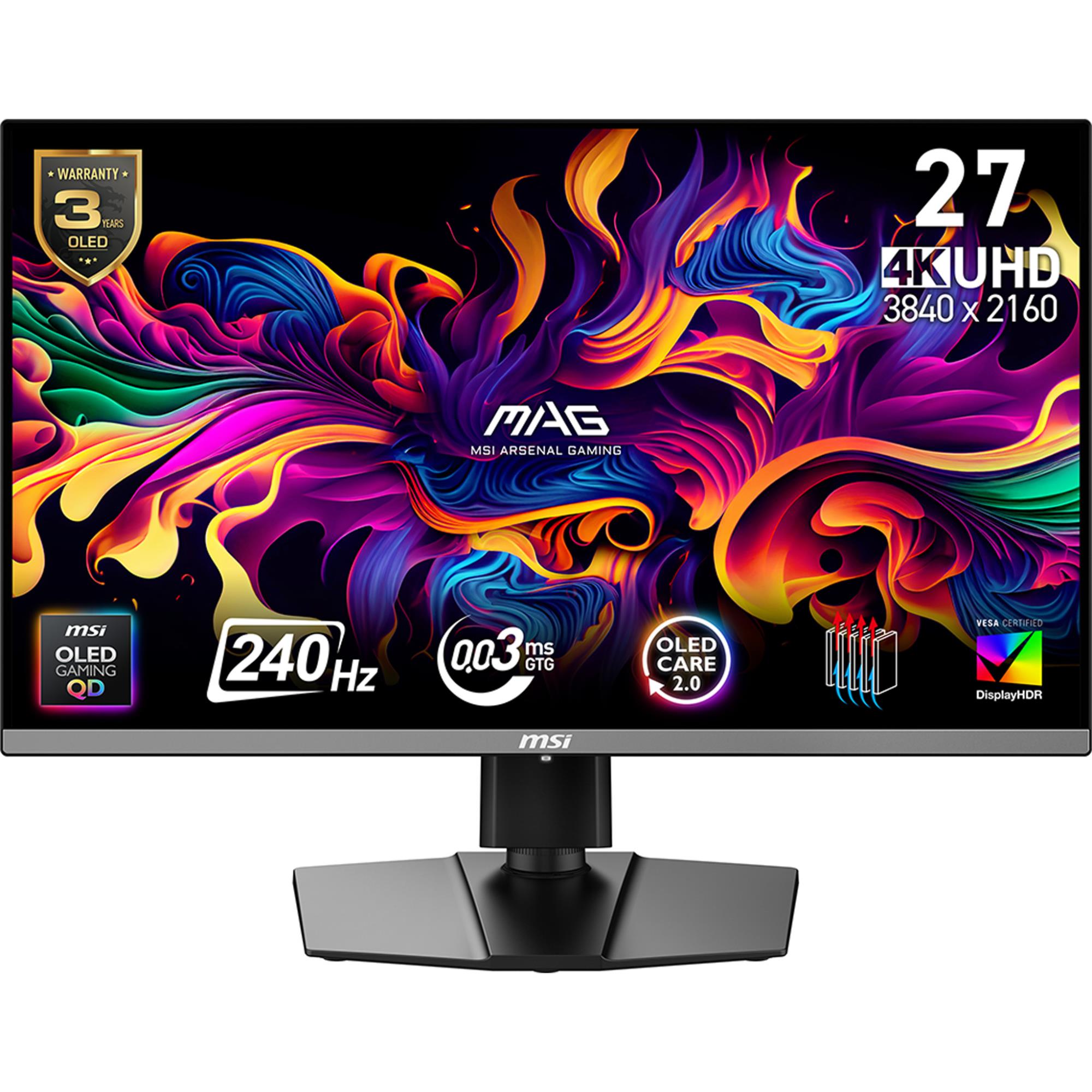 3971b647-b549-41a0-a45f-5265441443f6 Monitorius MSI MAG272UPQD-OLED su 3840 x 2160 pikselių 4K rezoliucija