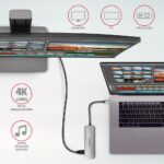 I/O HUB USB-C 5IN1/0.2M HMC-HCR3A AXAGON