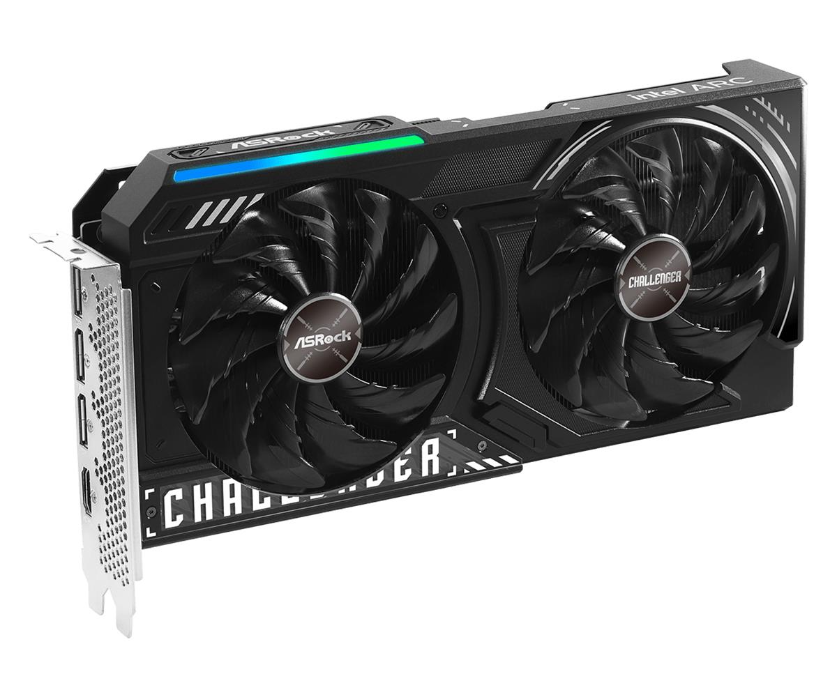 3a346083-8140-47e4-986f-8e00e451cbda Vaizdo plokštė ASROCK Intel Arc A580 su metaliniu galiniu dangteliu
