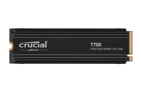SSD CRUCIAL T700 4TB M.2 PCIe Gen5 su rašymo greičiu 11800 MB/s