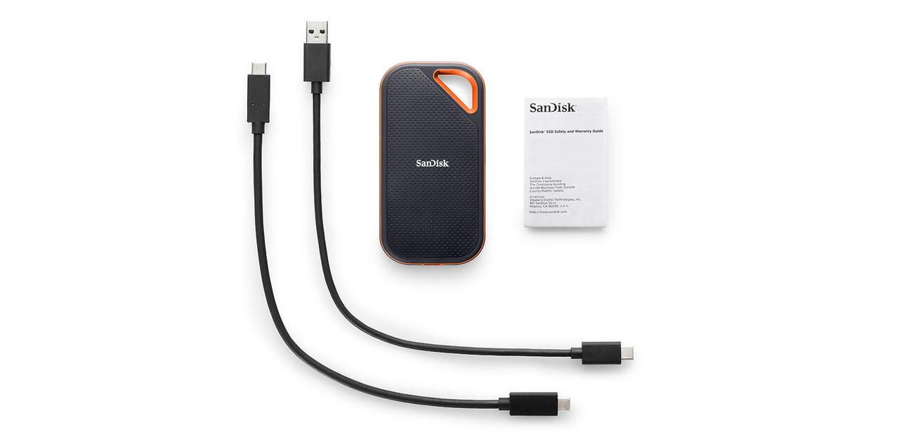 3b943798-efb4-4c18-902a-7ab2c29e28e3 External SSD SANDISK Extreme Pro 4TB USB-C Write speed 2000 MBytes/sec Read speed 2000 MBytes/sec SDSSDE81-4T00-G25