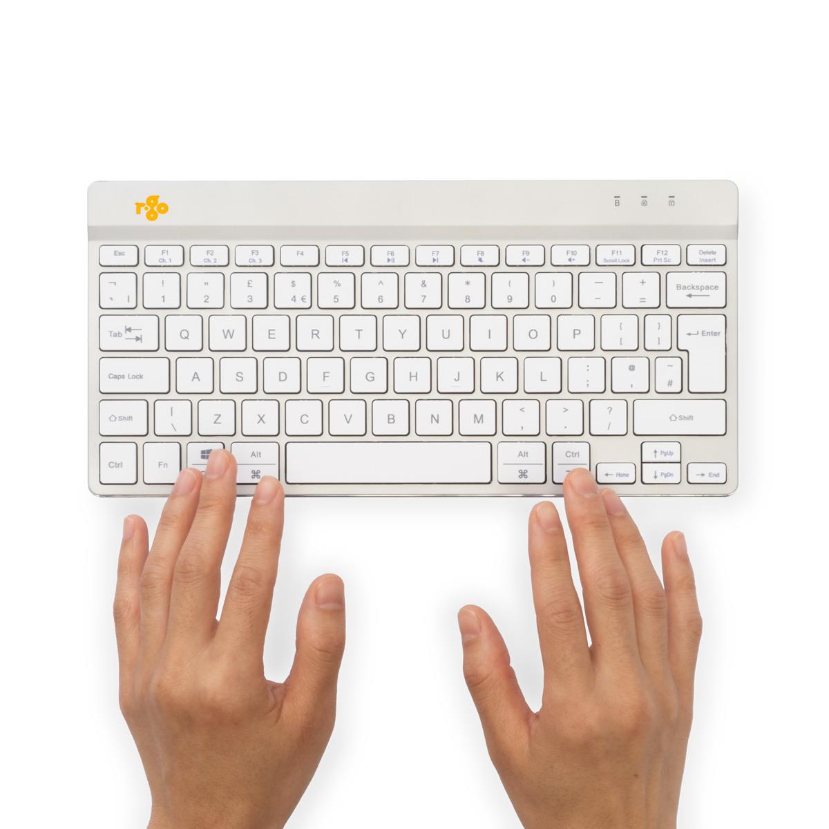 3b9f90f2-c3e6-42a5-a39f-71814636dc33 KEYBOARD WRL COMPACT BREAK/WHITE RGOCOUSWLWH R-GO TOOLS