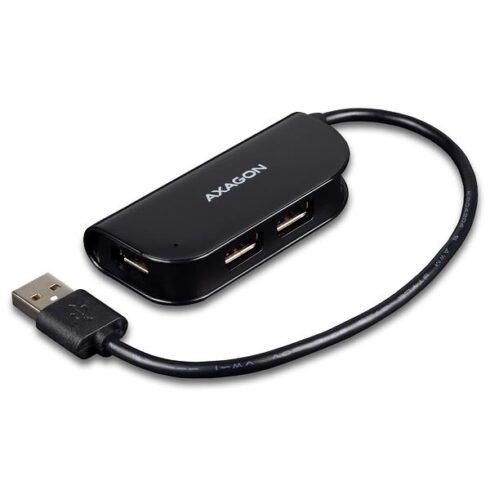 I/O HUB AXAGON HUE-X4B su 4 USB 2.0 prievadais ir 0.2 m kabeliu