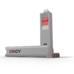USB Type-C prievado blokatoriai 4 vnt. rožinės spalvos