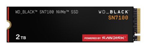 SSD WESTERN DIGITAL Black SN7100 2TB M.2 PCIe Gen4 su 7250 MB/s skaitymo greičiu