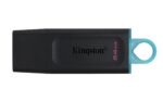USB atmintinė Kingston DataTraveler Exodia 64GB su apsauginiu dangteliu