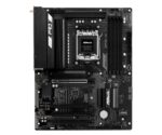 ASROCK X870PRO-AWIFI motininė plokštė, šoninis vaizdas su atminties slotais