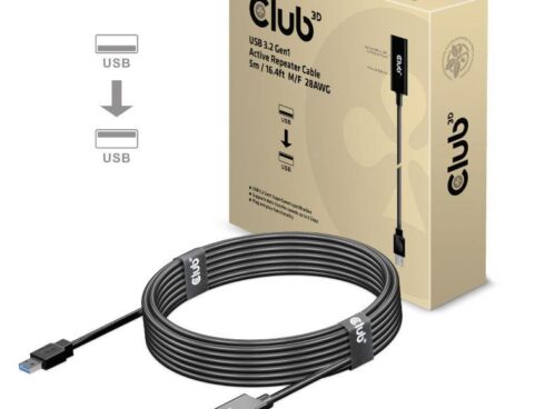 CABLE USB3.2 TO USB3.2 5M/M/F CAC-1404 CLUB3D