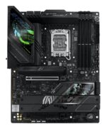Motininė plokštė ASUS ROG STRIX Z890-F su atidarytu pakuotės dizainu