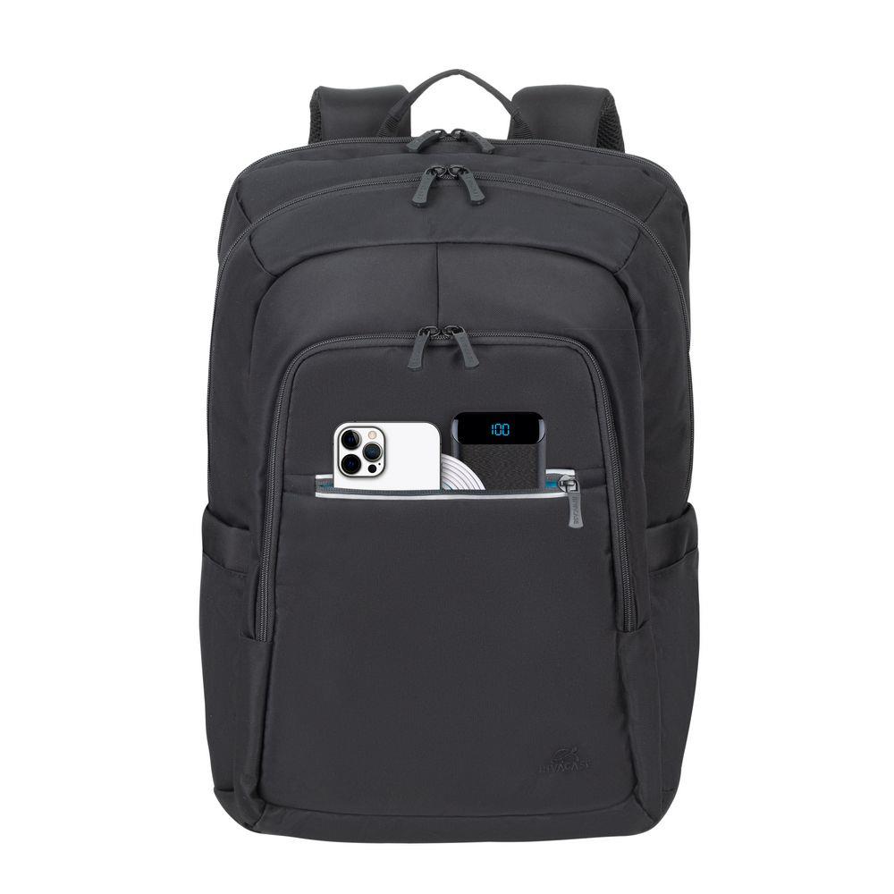 4033da7f-3d34-4bdc-b0e2-4c8431d1049b Kuprinė NB BACKPACK ALPEND. ECO 17.3" iš šono, rodo diržus ir kišenes