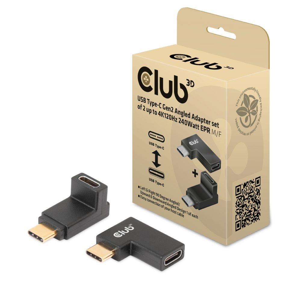 40af409e-85f6-4e7c-bf95-dbc77524ed8d-1 I/O ADAPTER USB-C ANGLED SET/CAC-1528 CLUB3D