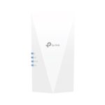 TP-LINK RE500X Wi-Fi plėtiklis, matomas iš šono su jungtimis