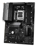 Mainboard ASROCK AMD B850 SAM5 ATX Memory DDR5 Memory slots 4 1xPCI-Express 4.0 16x 1xPCI-Express 5.0 16x 1xM.2 1xHDMI 1xAudio-In 1xAudio-Out 1xMicrophone 6xUSB 2.0 4xUSB 3.2 1xUSB-C 1xRJ45 B850PRO-AWIFI