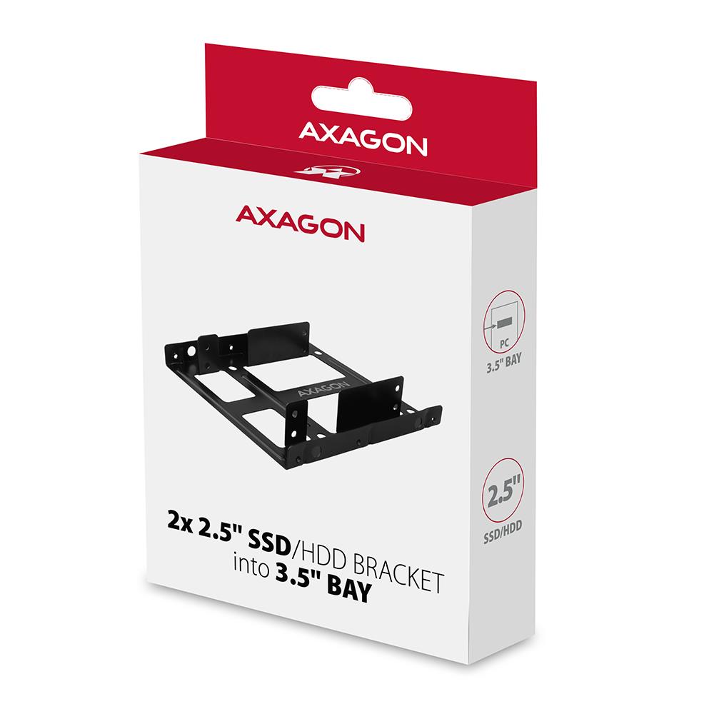 419c0781-114c-4d53-831c-fcdf8f3b9b7b SSD ACC BRACKET 2X2.5" TO 3.5"/RHD-225 AXAGON